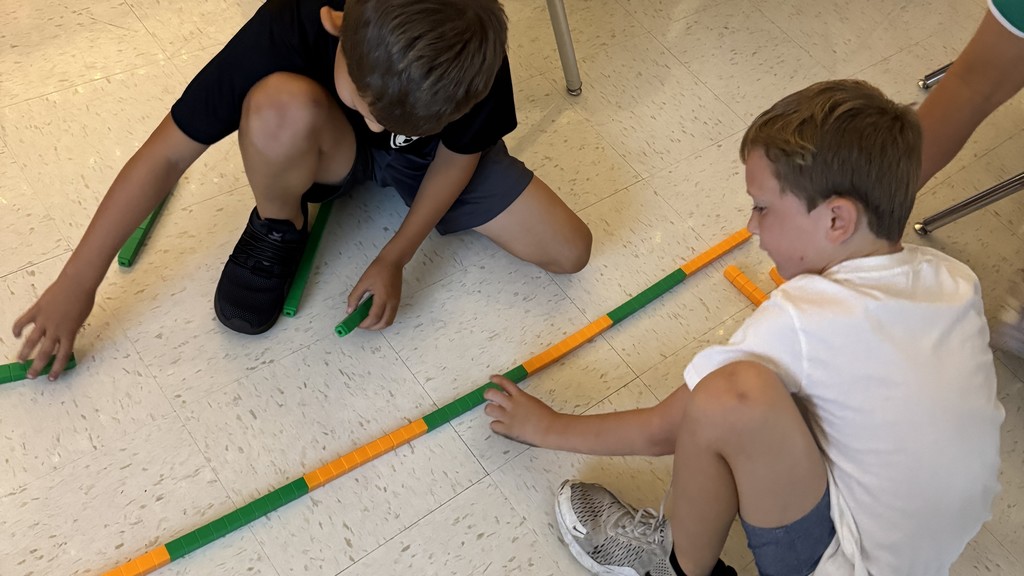 Ms. Rasche's class learning multiplication.