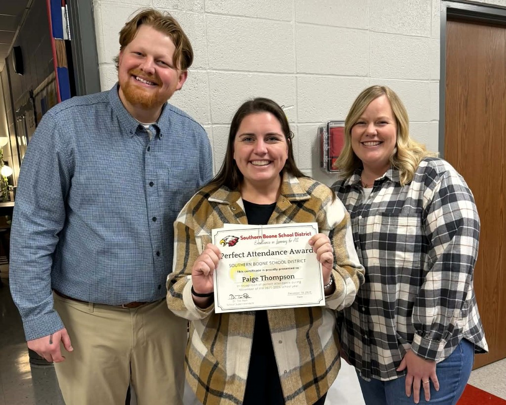 Perfect Attendance Award Winners