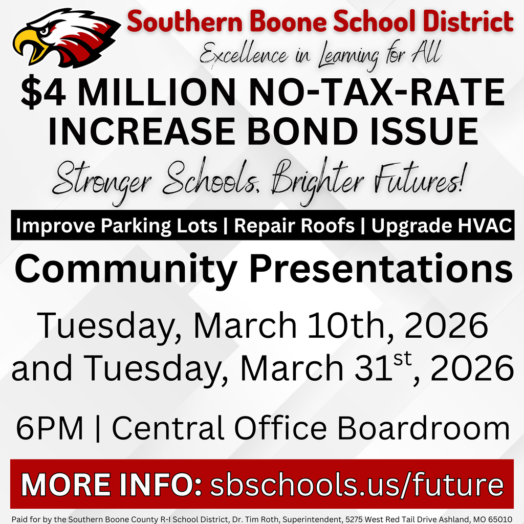 Bond Issue Community Presentations