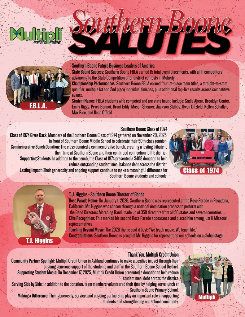 Southern Boone Salutes