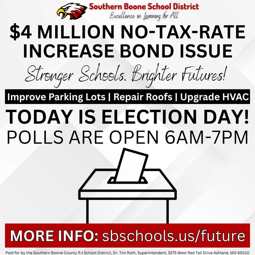 Bond Issue Election Day Graphic