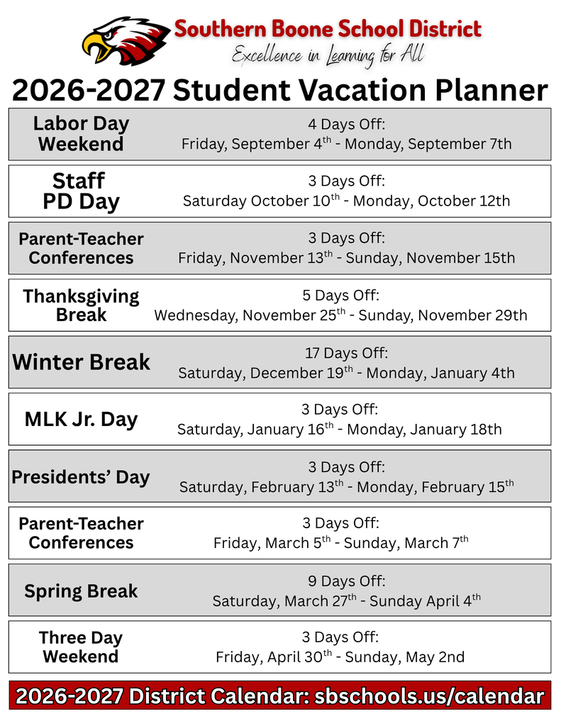 Student Vacation Planner