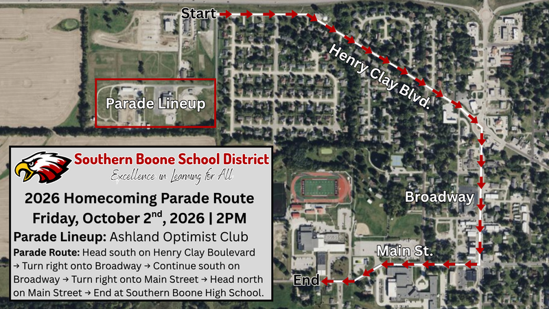 Homecoming Parade Route