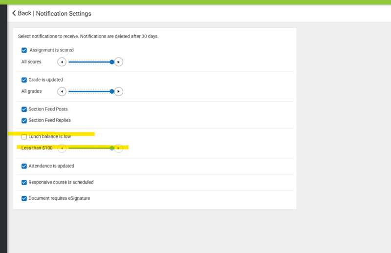 Meal Balance Push Notifications