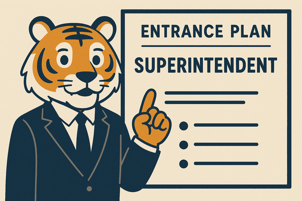 Tiger introducing an entrance plan