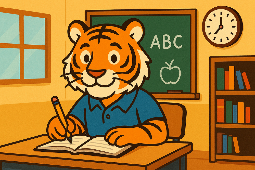 Tiger at School