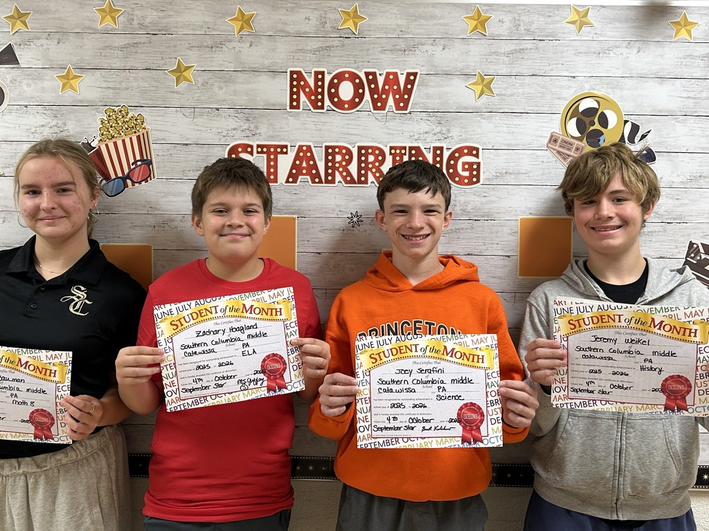 students of the month