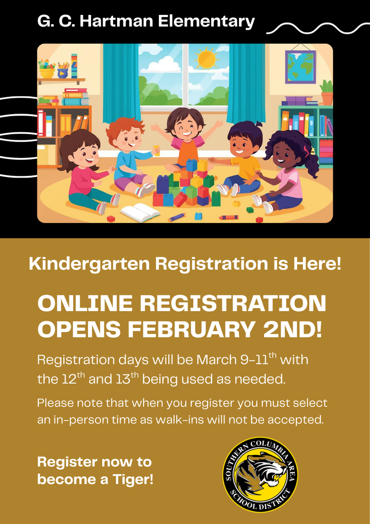 Kindergarten Registration Poster