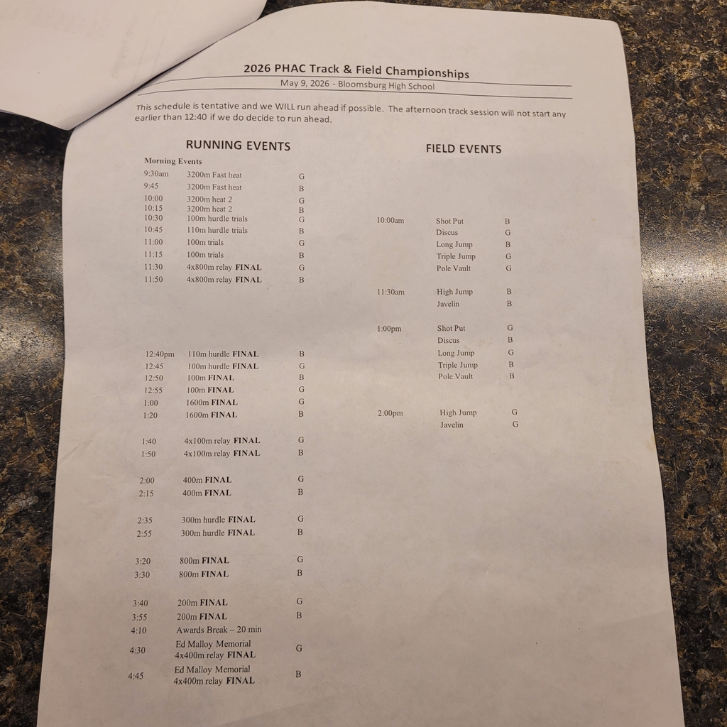 schedule