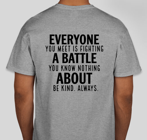 suicide prevention t-shirt design photo