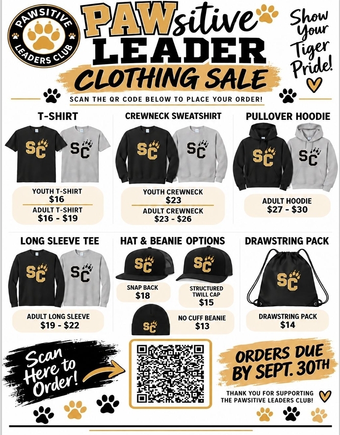 flyer for clothing sale