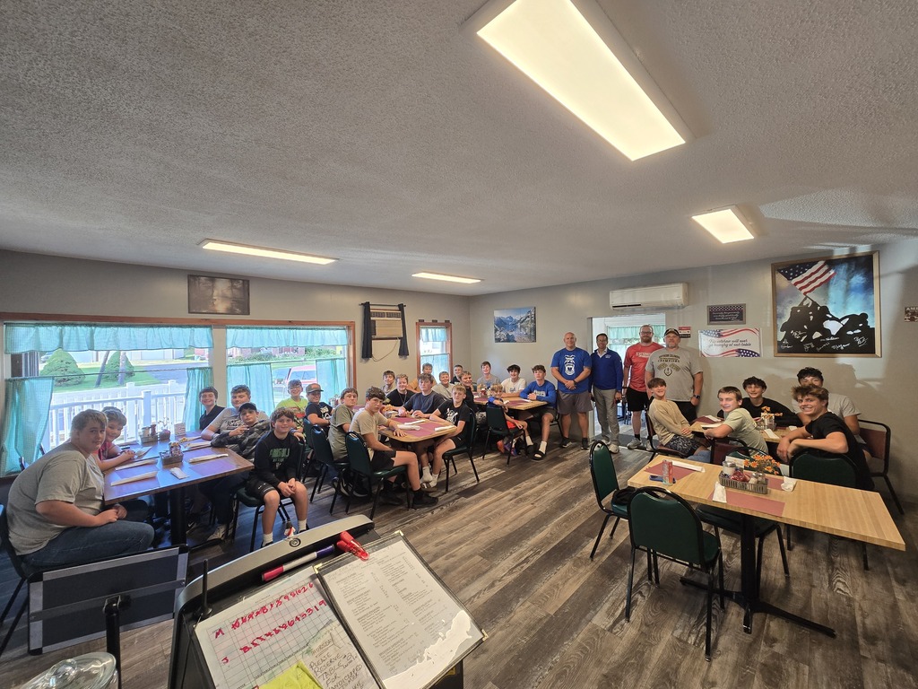 football team dinner at Buddy's restaurant