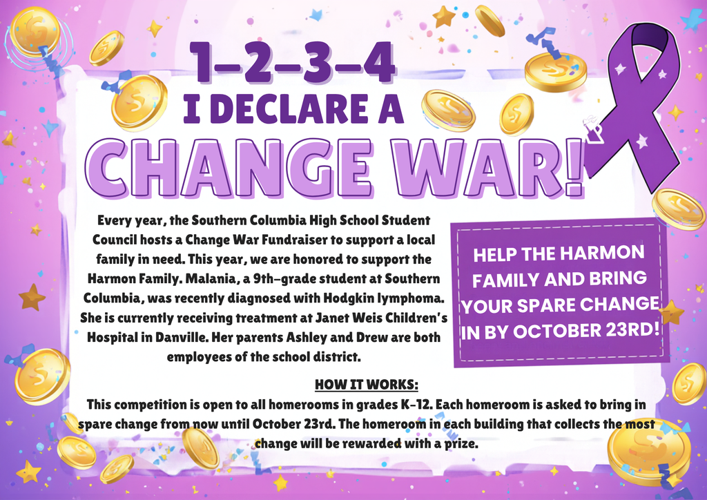 change war fundraiser graphic