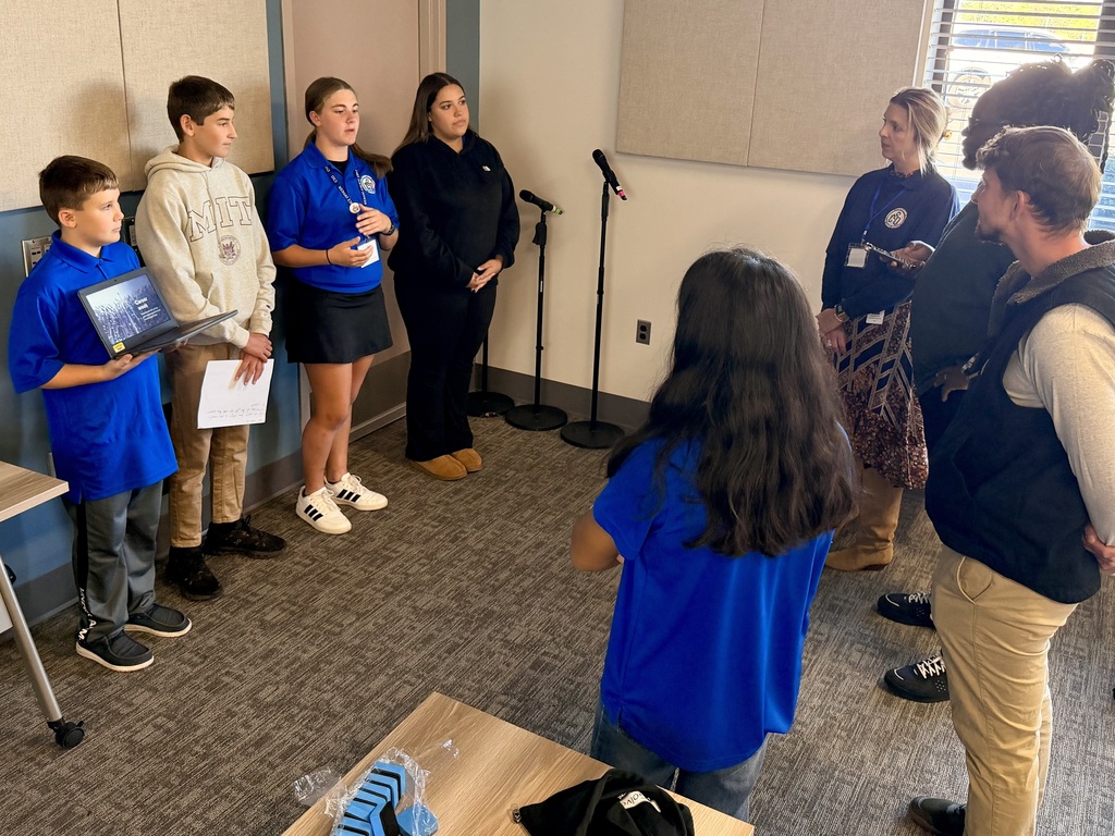 stem students working at conference