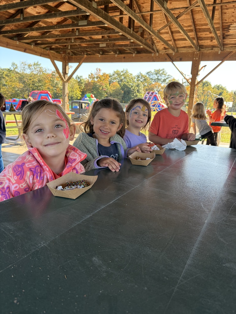 fall festival photo with elementary students