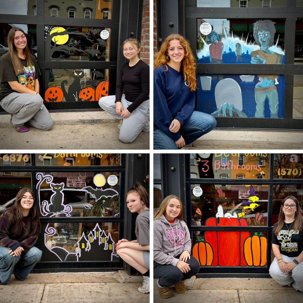 collage of winning artists and their paintings