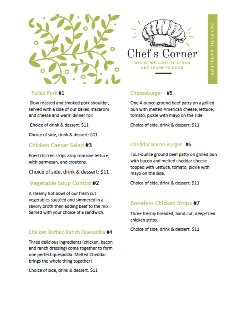 Chef's Corner