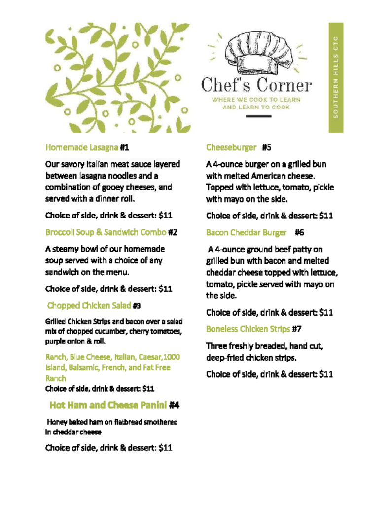 Chef's Corner