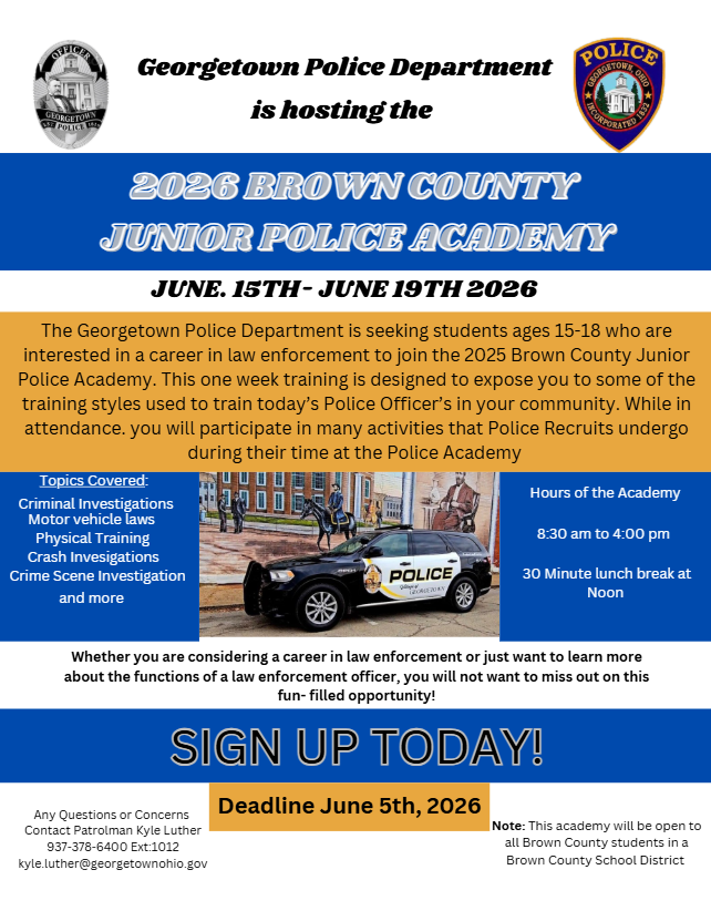 Georgetown Jr Police Academy