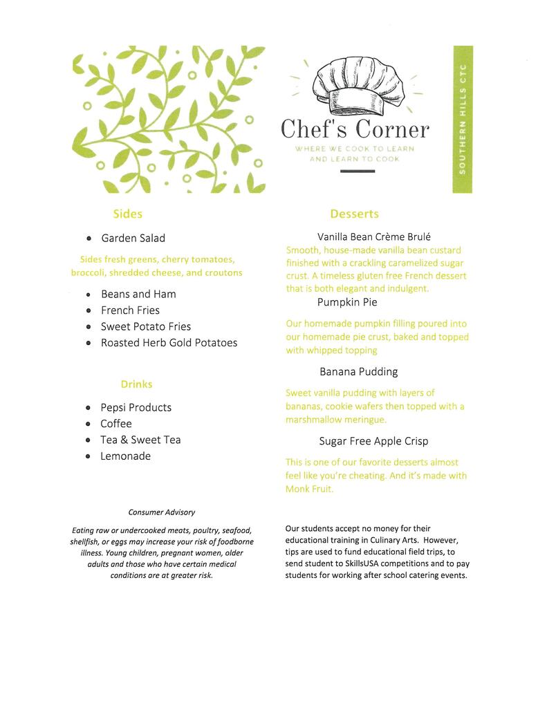 Chef's Corner