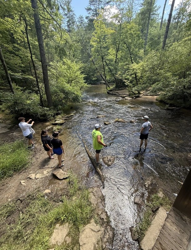 On our first day of Officer retreat we got to stop and fish and also look at the good scenery.