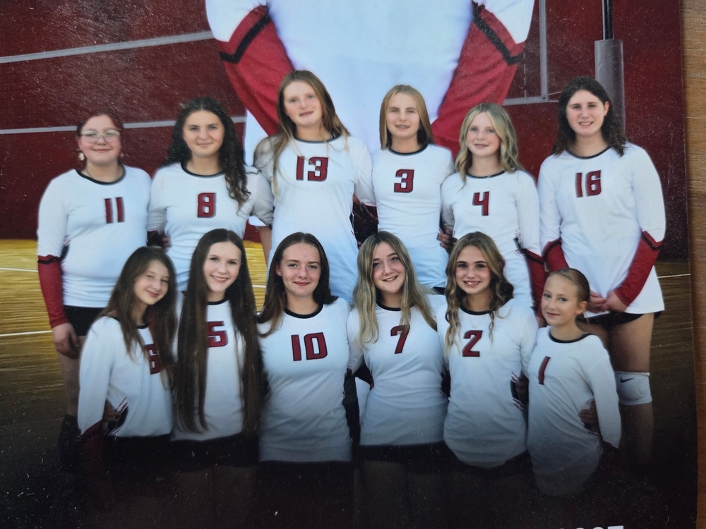 Southern Jr. High VB team