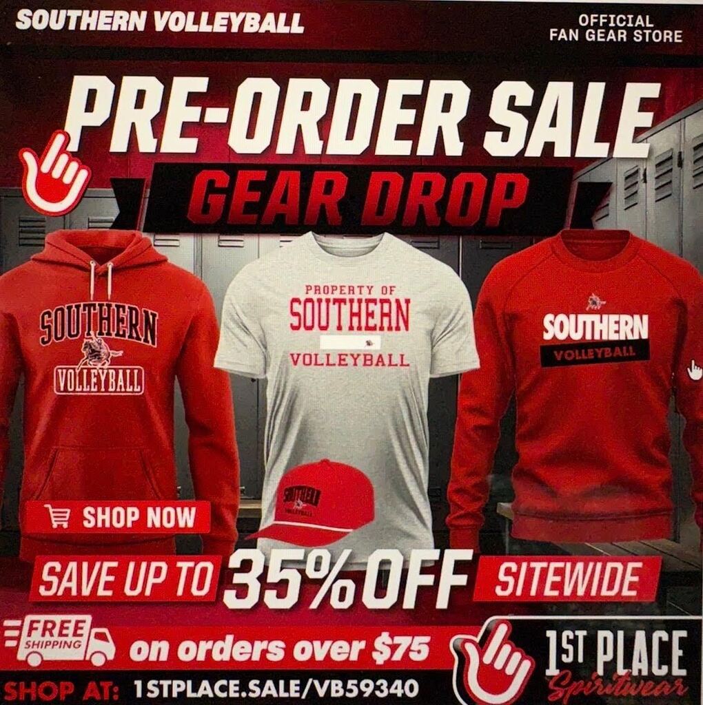 This is volleyball team apparel that can be ordered