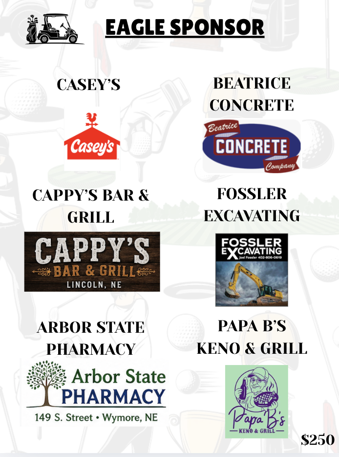 This shows the Eagle sponsors along with their business logos.