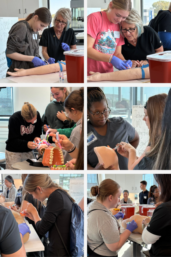 graphic showing various students at Healthcare Day