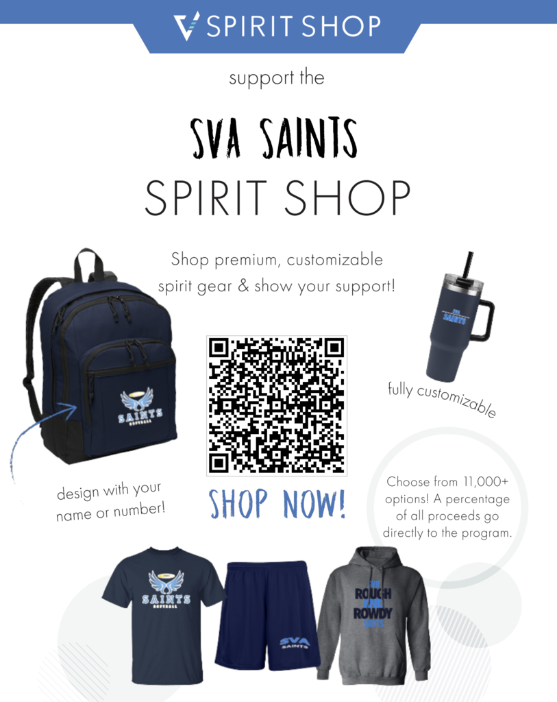 2025 SVA Saints spirit store