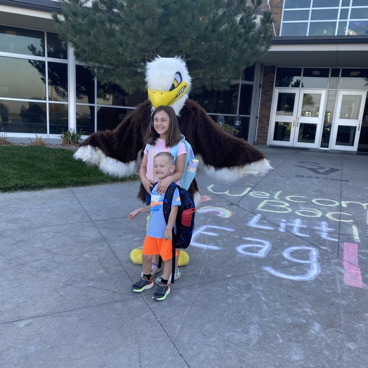 kids with Mr.Eagle