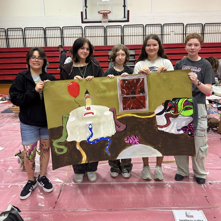 Surrealism snakes birthday paint in