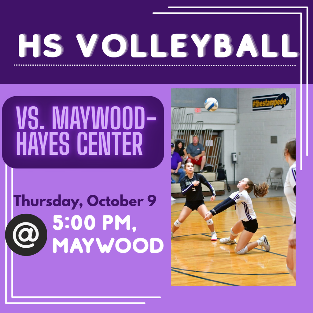 HS Volleyball @ Maywood-Hayes Center (in Maywood) (5:00 pm)