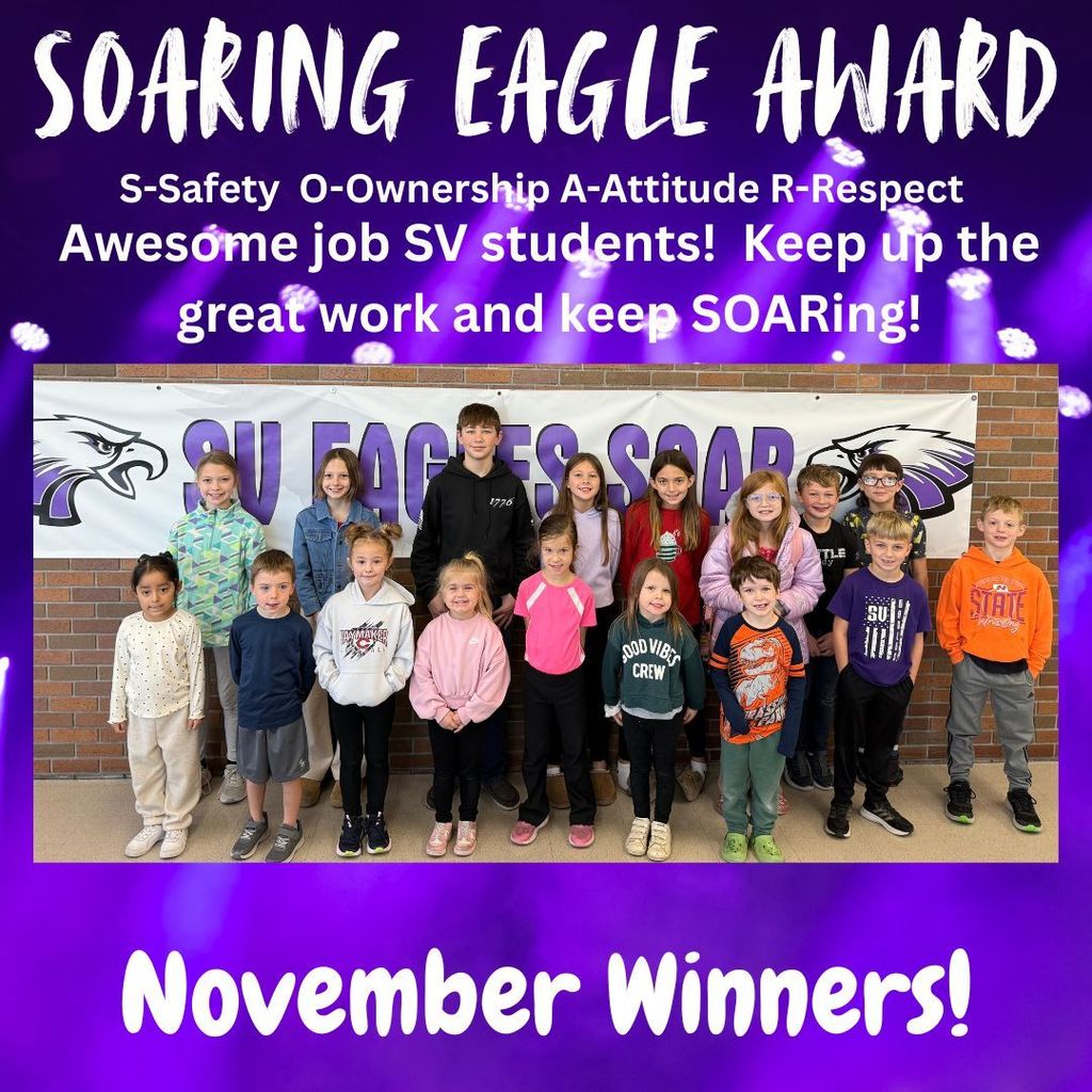 November Soaring Eagles Award