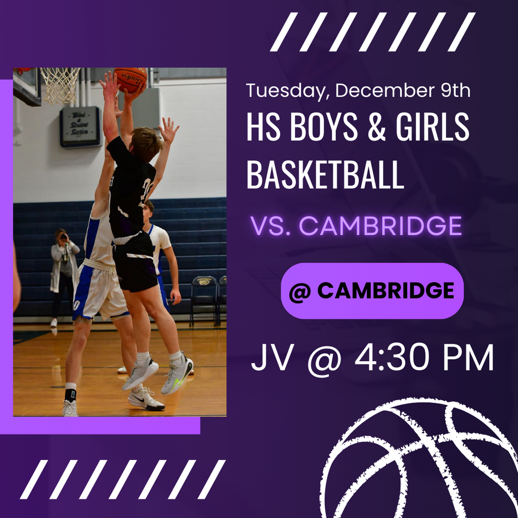HS Basketball @ Cambridge (4:30 pm)