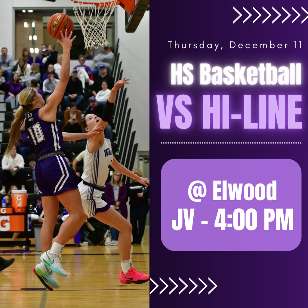 HS Basketball @ Hi-Line (Elwood) (4:00 pm)