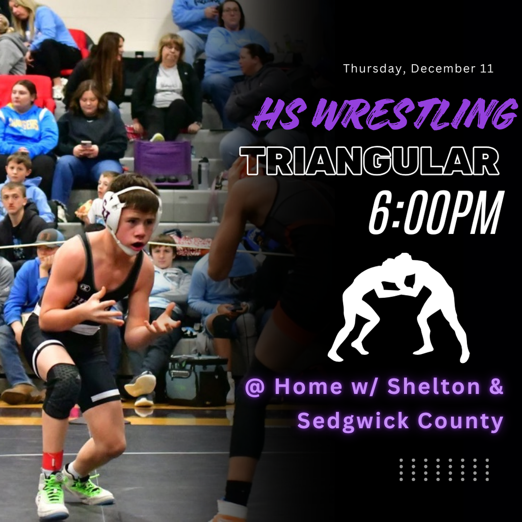HS Wrestling Triangular (Shelton/Sedgwick County) (6:00 pm)