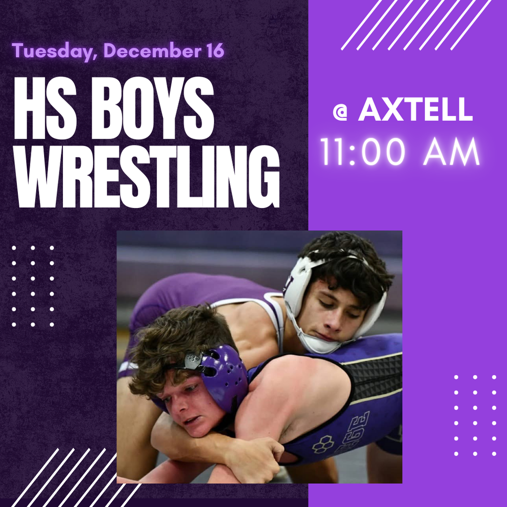 HS Boys Wrestling @ Axtell (11:00 am)