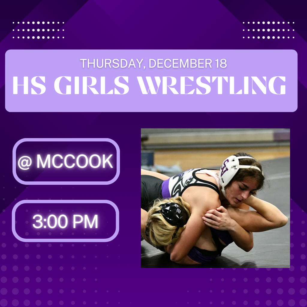 HS Girls Wrestling @ McCook (3:00 pm)