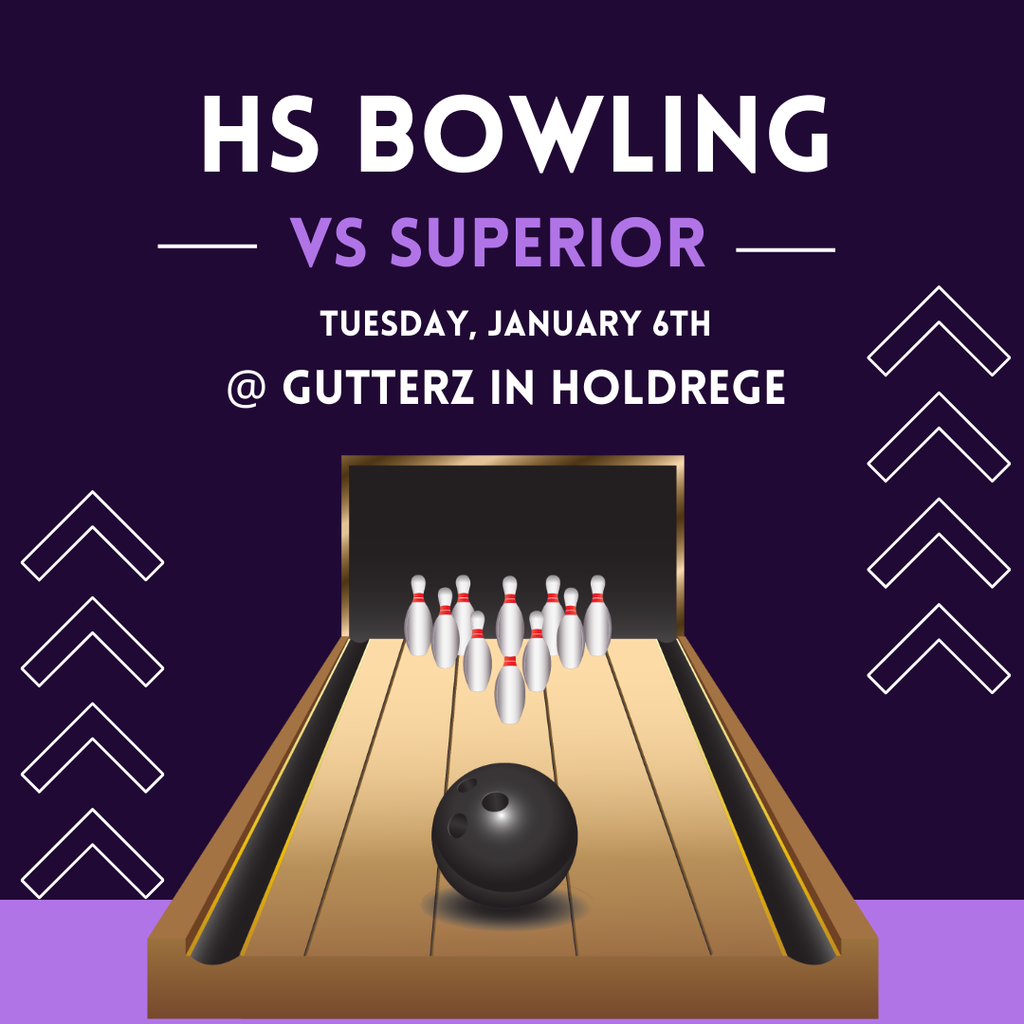 HS Bowling vs. Superior (Gutterz in Holdrege) (3:00 pm)