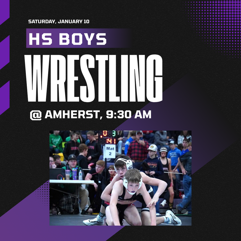 HS Boys Wrestling @ Amherst (9:30 am)