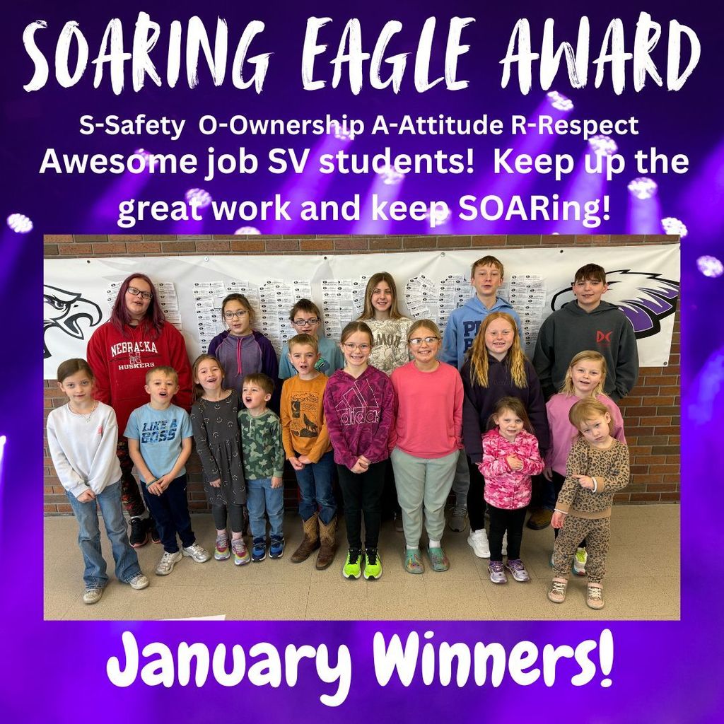 Soaring Eagle Winners for January
