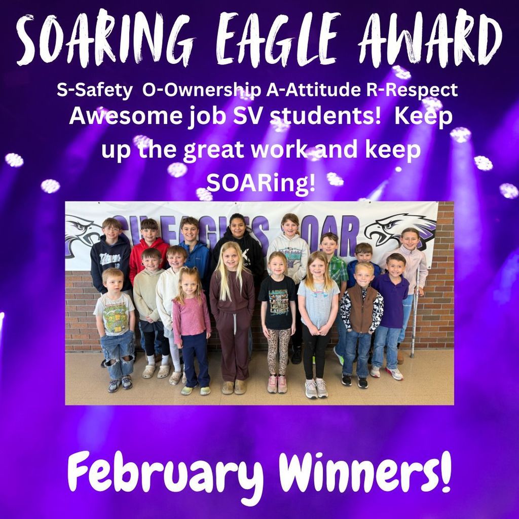 February Soaring Eagle Award Winners