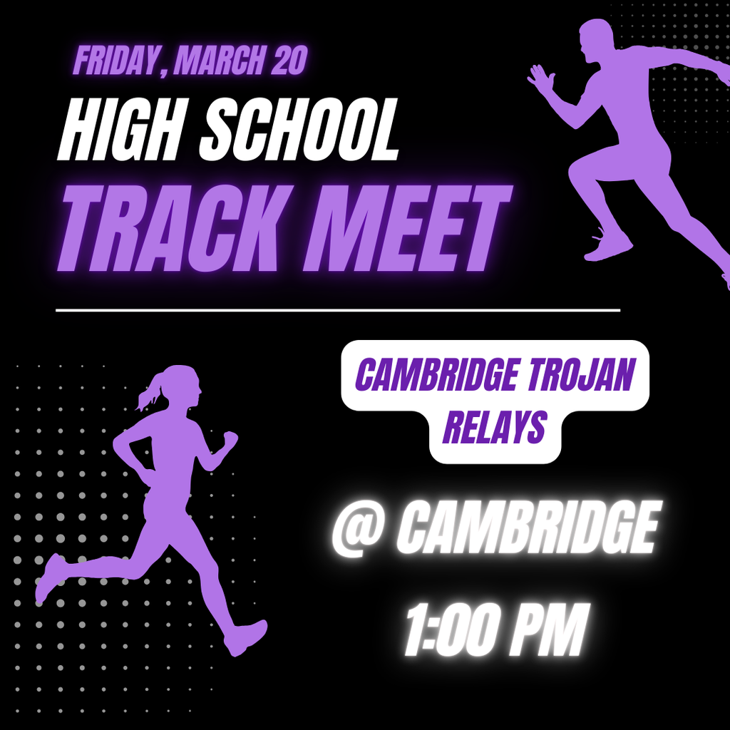 HS Track @ Cambridge (1:00 pm)