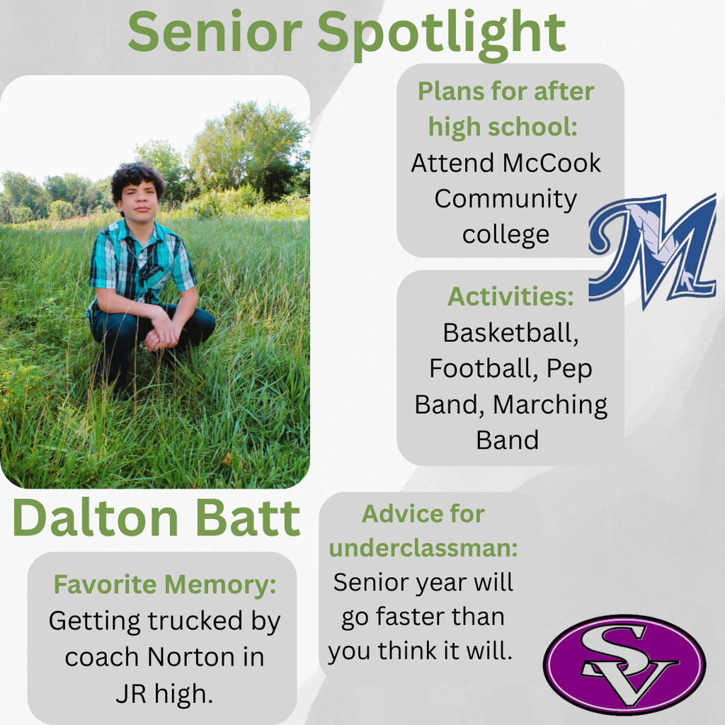 Dalton B senior spotlight class of 2026