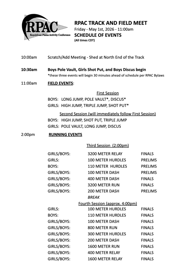 RPAC track order of events