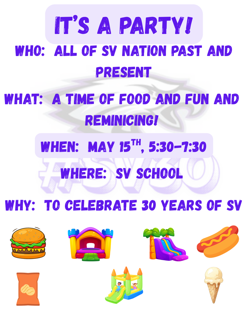 Come celebrate 30 years of SV.
