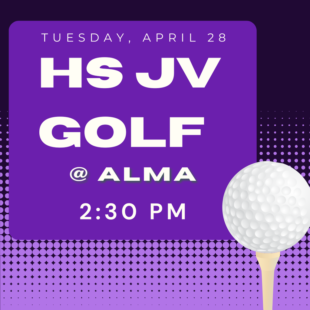 HS JV Golf @ Alma (2:30 pm)