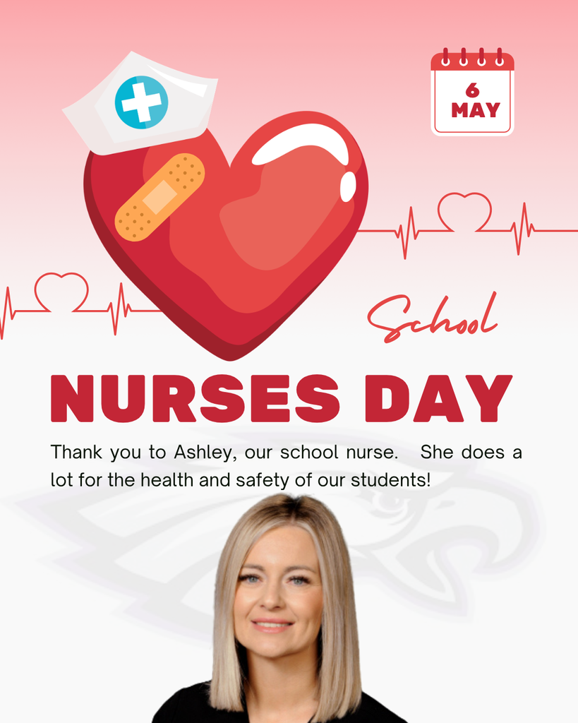 Thanks to Ashley our school nurse for all she does!
