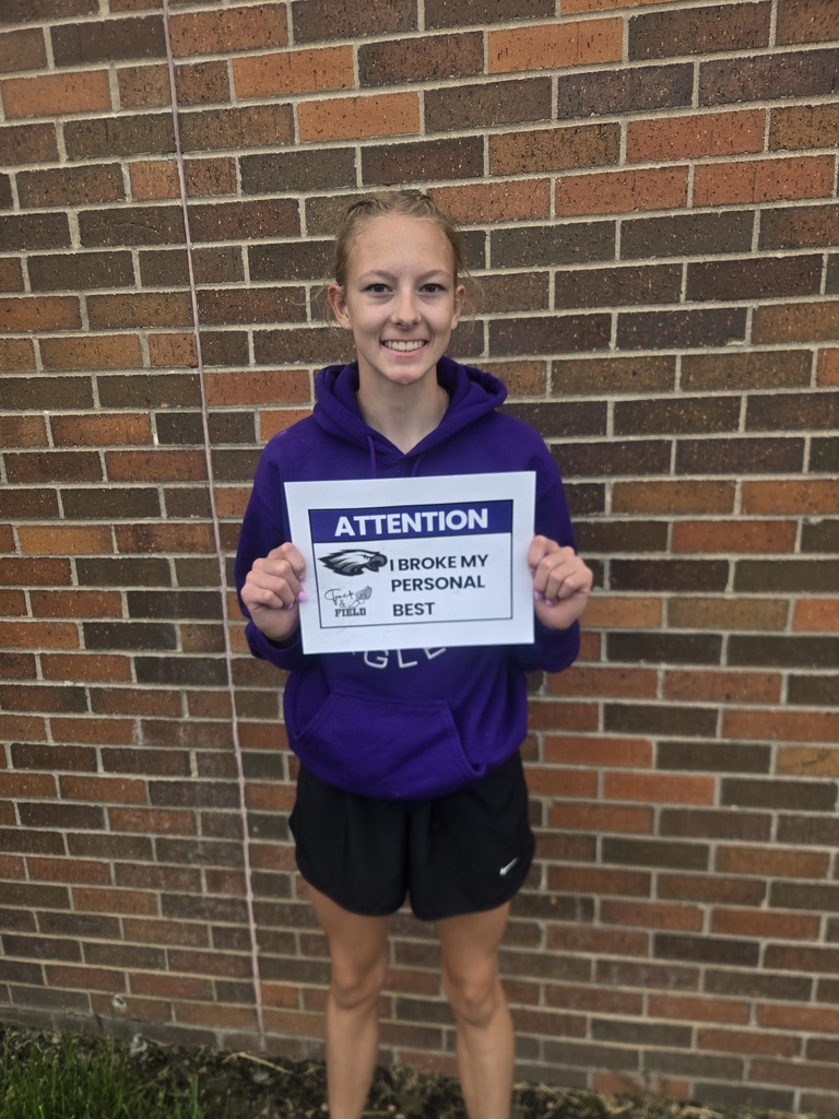 Haisley McQuiston Pr'd yesterday in the  400 and High Jump. Her time 60.45 seconds and cleared 4'9"